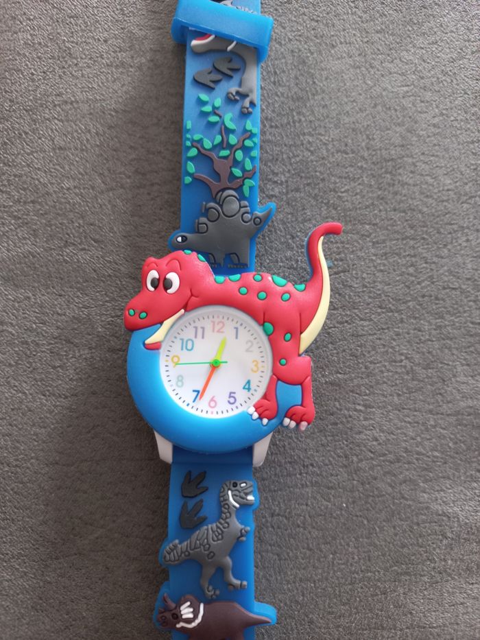 Montre enfant aiguilles dinosaure - photo numéro 3