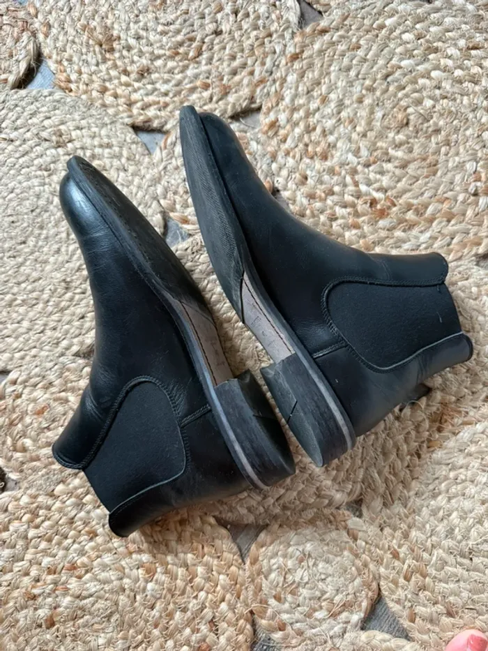 Bottines/boots homme noir - taille 40 - photo numéro 4