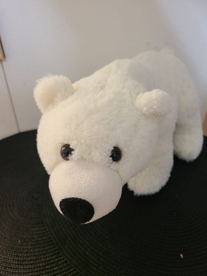 Peluche ours polaire blanc Logoprom CA CREDIT AGRICOLE - photo numéro 4