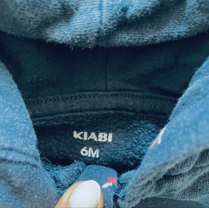 Sweat-shirt à capuche « Kiabi » 6 mois - photo numéro 2