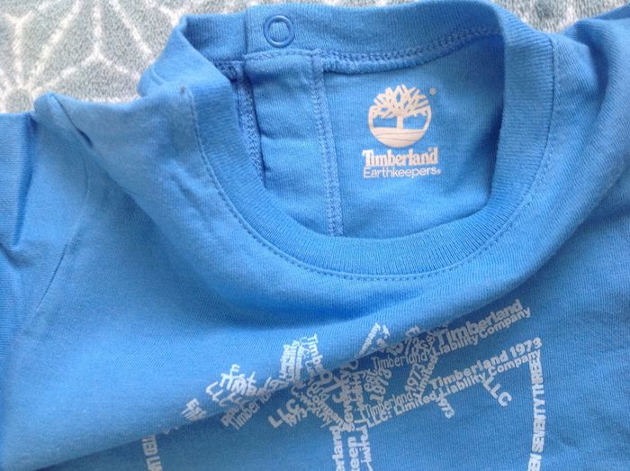 Tee-shirt Timberland bleu - 18 mois - photo numéro 3