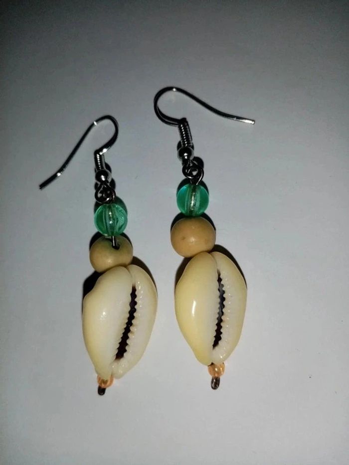 Boucle d'oreilles coquillage kori