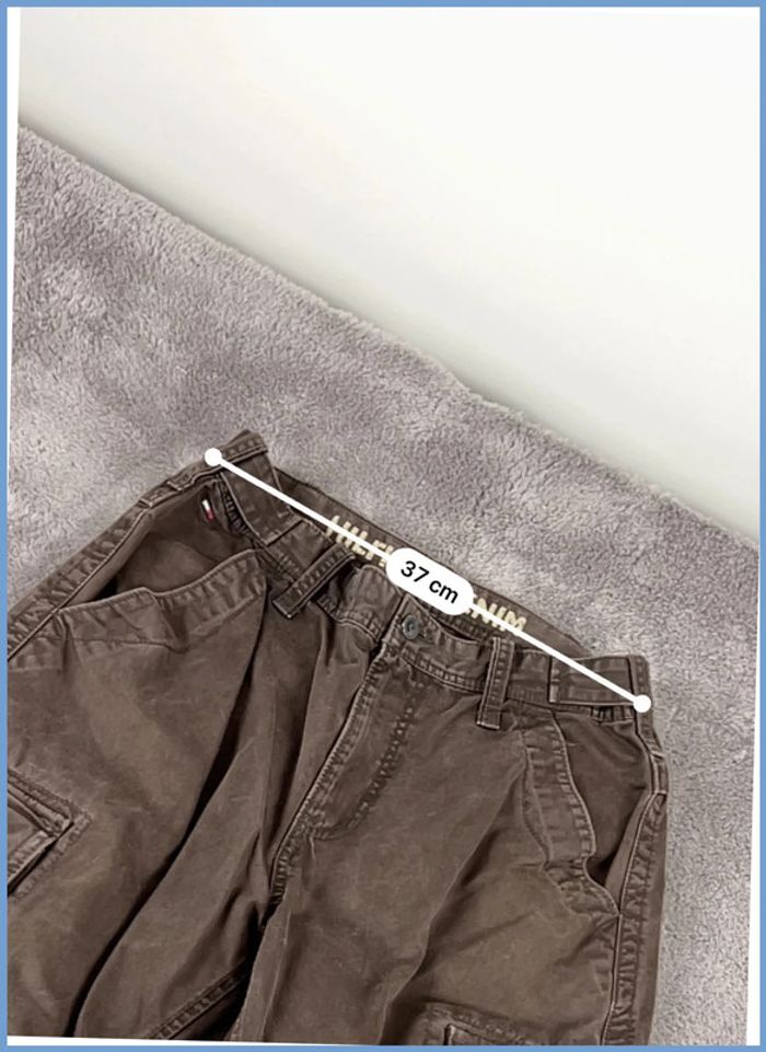 Pantalon large cargo Vintage Tommy Hilfiger Marron Taille W31 - photo numéro 4
