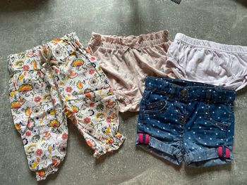 2 short 1 pantalon 1 culotte