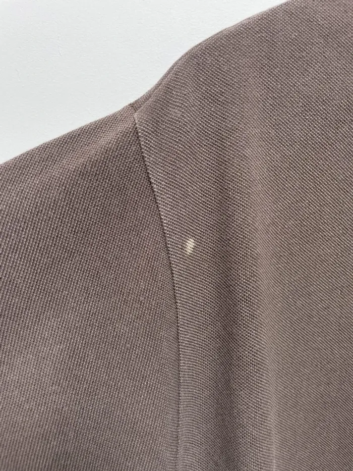 Polo Lacoste Regular fit vintage marron chocolat manches courtes taille 7 - photo numéro 9