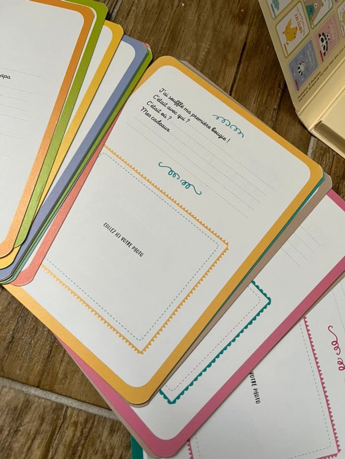 Lot carte Étapes « souvenir de bébé » - photo numéro 6