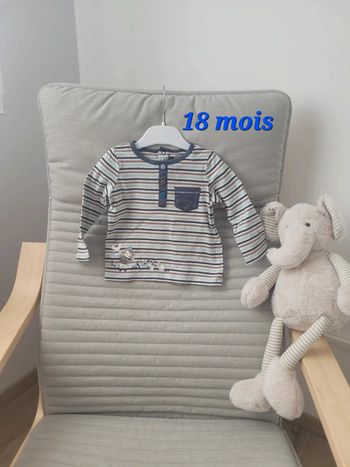 Tee shirt rayures 18 mois
