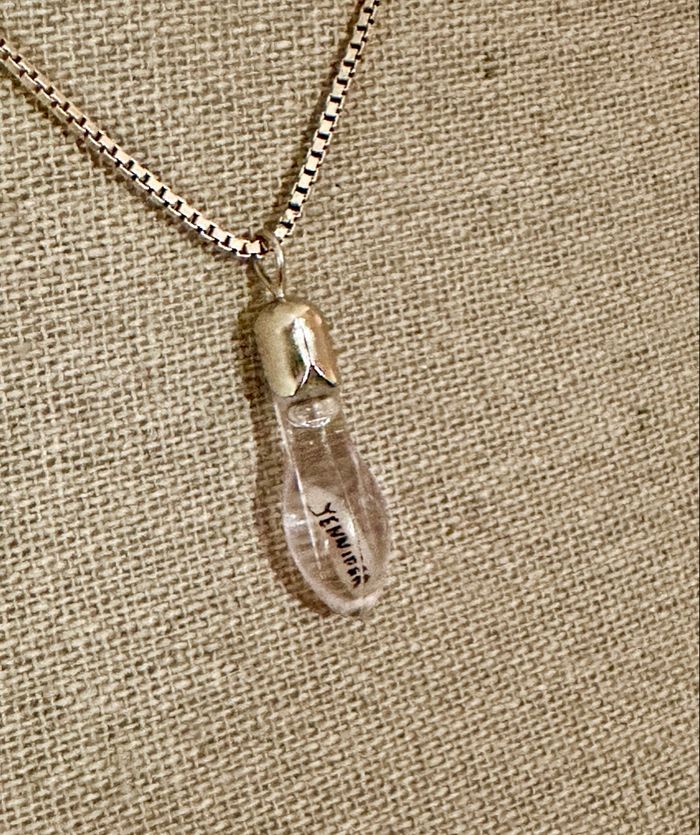 💜 Collier graine de riz prénom Jennifer avec petit cœur 💜 - photo numéro 2