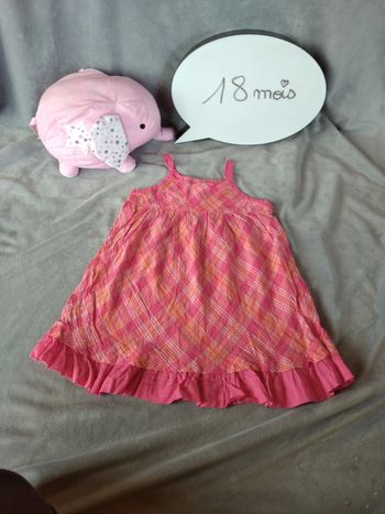 Robe été Fille 18 mois bretelles Kid Kanaï 100% coton