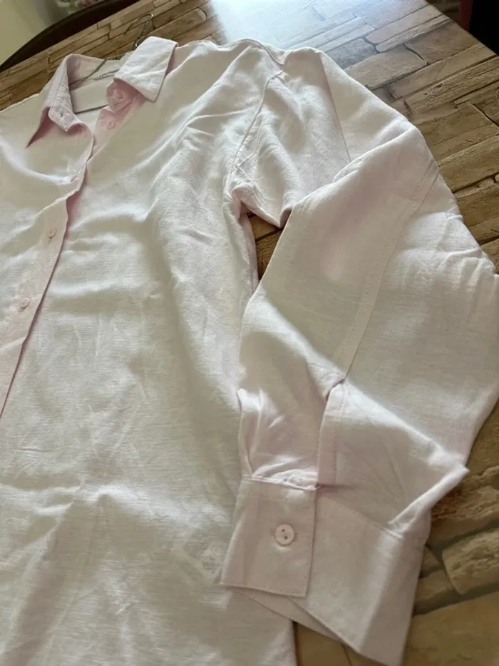 Camicia rosa Stradivarius XS - photo numéro 2