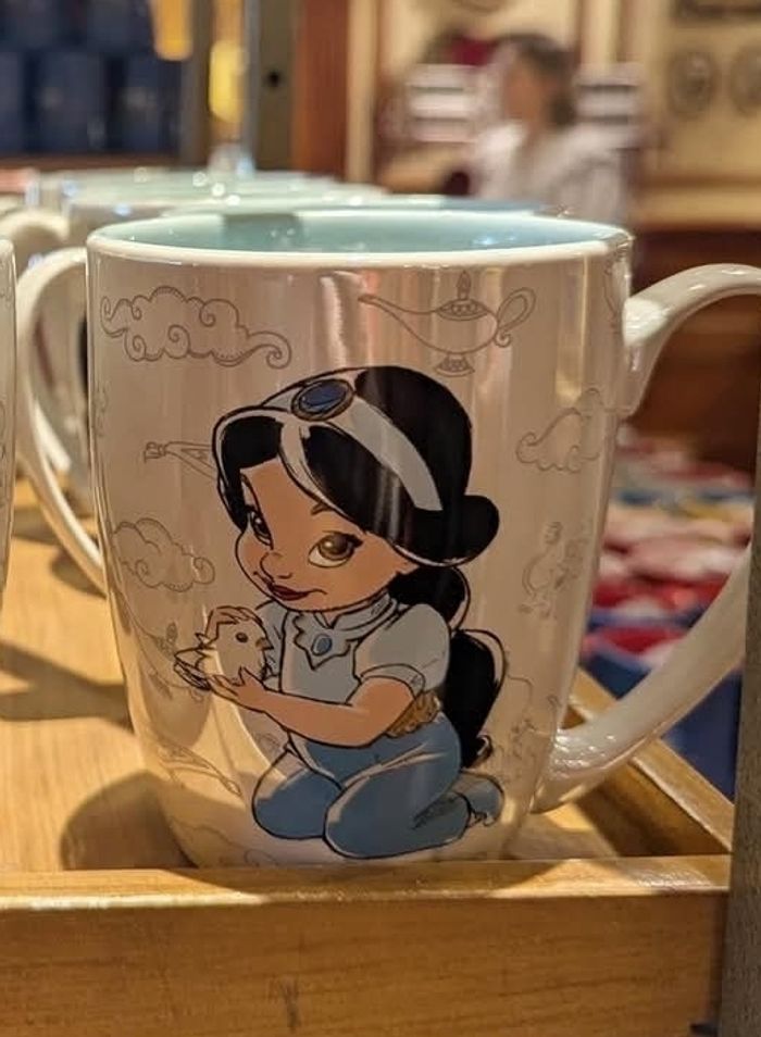 Verre portrait jasmine disneyland paris