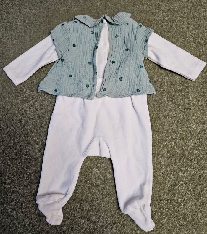 Pyjama combilongue P'tit bisou : mon chaton 3 mois - photo numéro 2