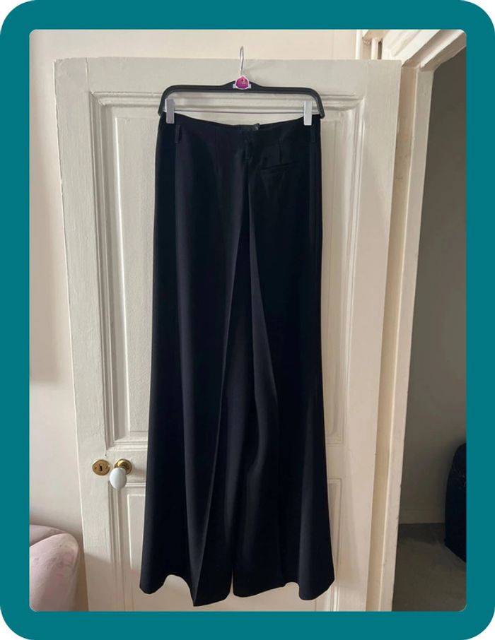 Pantalon Morgan palazzo en crêpe taille 38 - Anne Fontaine - photo numéro 4