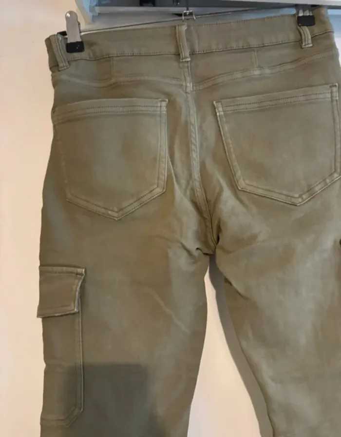 Pantalon cargo kaki Jennyfer - T38 - photo numéro 8