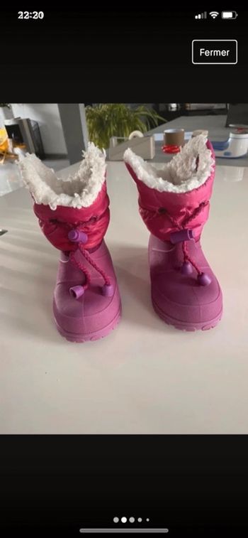 Bottes fourrées pluie neige