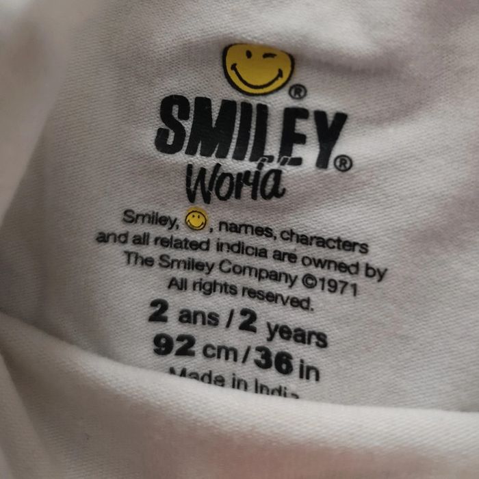 Tee shirt manche longue smiley 2 ans - photo numéro 2