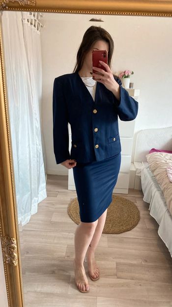 Ensemble tailleur jupe crayon et blazer vintage