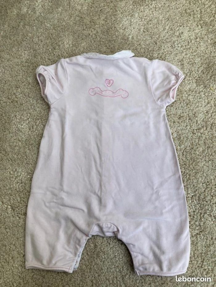 Jolie combishort rose clair pour fille - jean Bourget - 6 mois