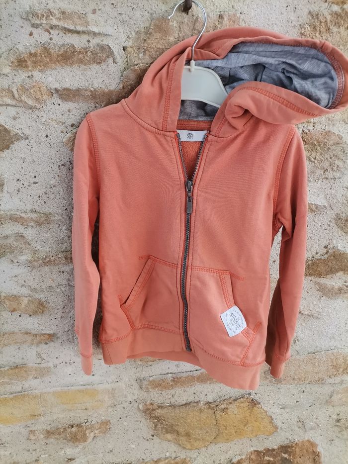 Gilet zippé orange