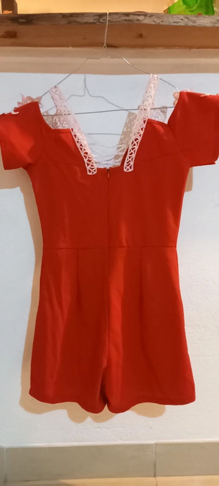 Combishort rouge T34 - photo numéro 3