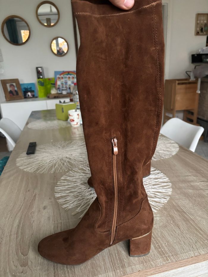 Bottes My Botega en daim marron – 37 – 10€ - photo numéro 3
