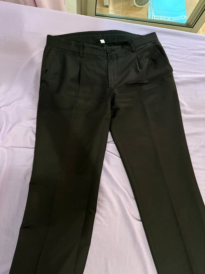 Pantalon noir habillé pour homme - photo numéro 2