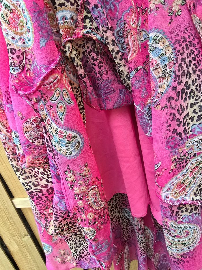 Robe longue asymétrique 🍒vintage80🍒taille 42/44 - photo numéro 10