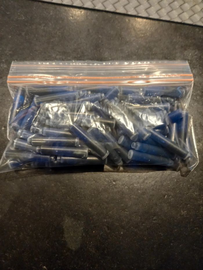 Lot de 80 cartouches d encre bleu - photo numéro 2