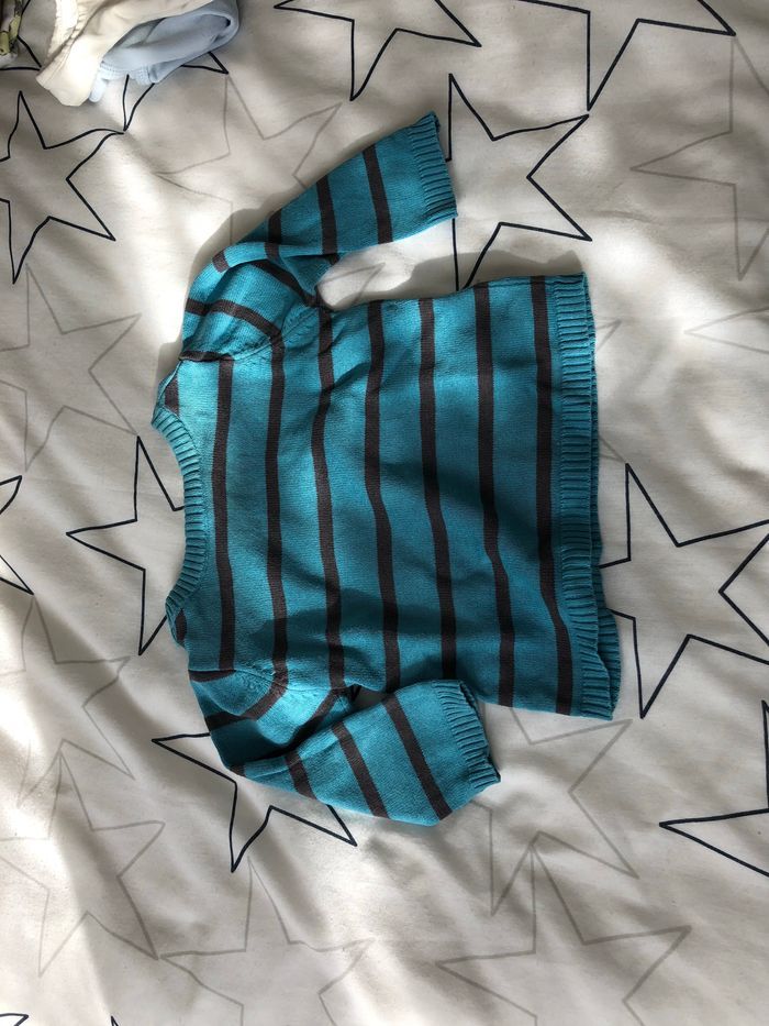 Pull 3 mois DPAM bleu