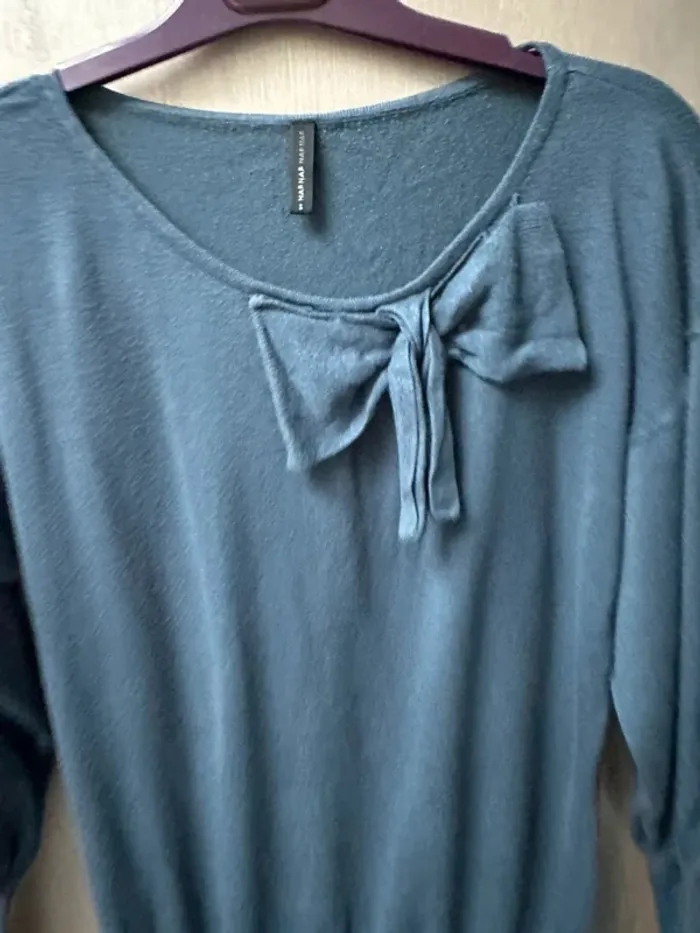 Pull fin Naf Naf bleu S - photo numéro 4