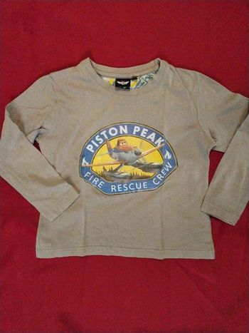 T-shirt  manches longues planes  pixar 5 ans