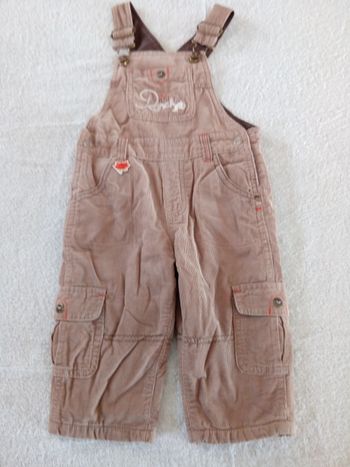 Salopette Sergent Major 9-12 mois (réf perso M2)(familleac72)