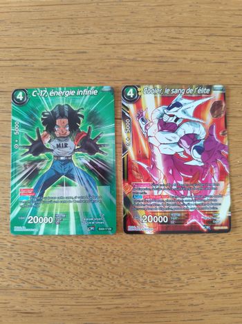 Lot cartes dragon ball Super brillantes foiled C-17 Cooler