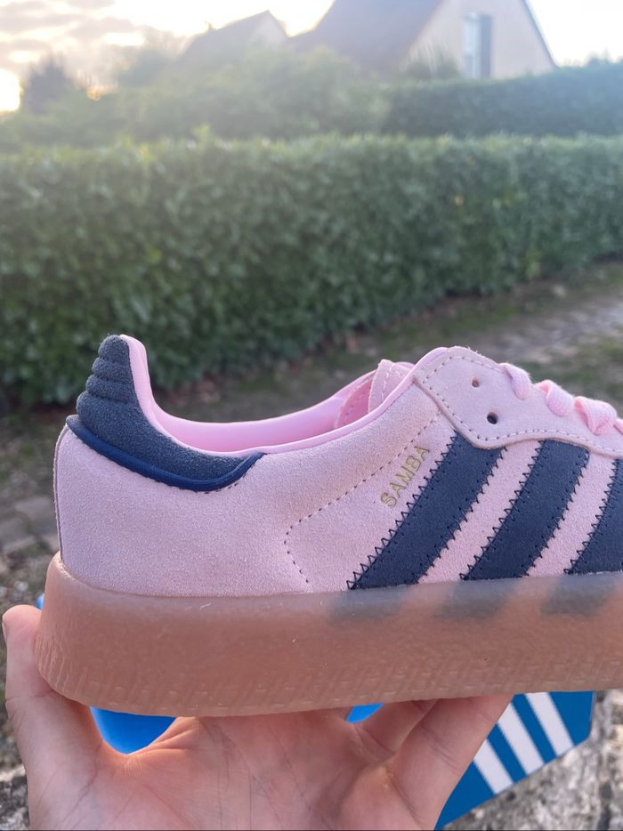 Adidas Samba - Clear Pink/Night Indigo - photo numéro 3