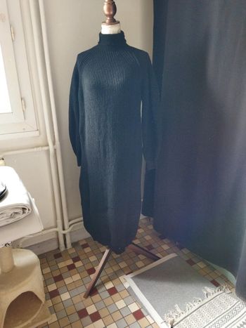 #aline11052405 robe noire en laine ( shein )