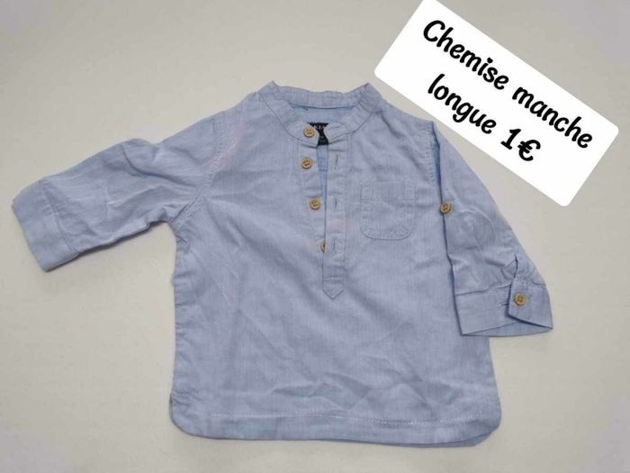 Chemise manche longue 3 mois