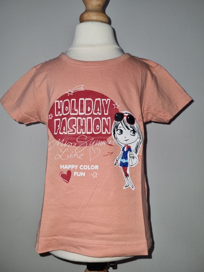 T-shirt orange Tissaia 4 ans