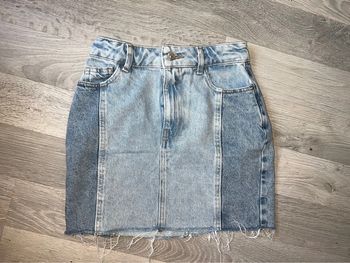 Jupe en jean taille 32 kiabi ete xxs ado taille haute