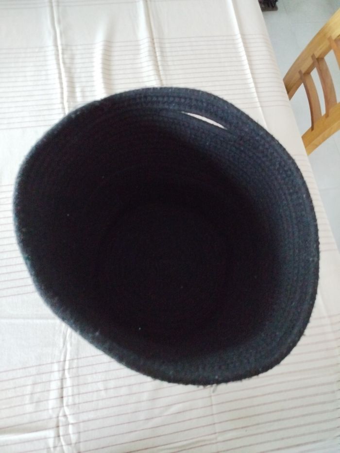 Panier de rangement ou panière noir - photo numéro 3