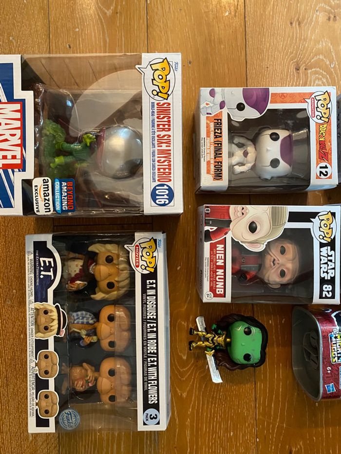 Lot 10 figurines POP Star Wars Dragon Ball Marvel Transformers - Darth Vader Freiza Boba Fett - photo numéro 3