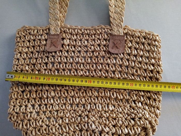 Sac de plage en paille - photo numéro 7