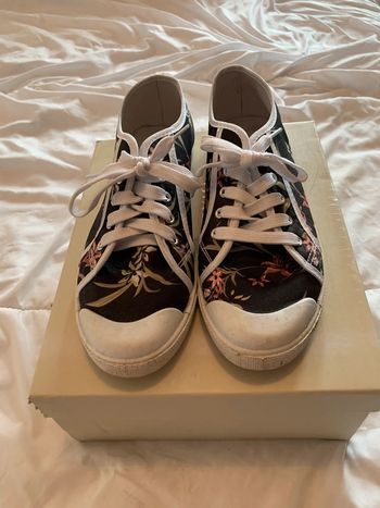 Basket en toile fleurie