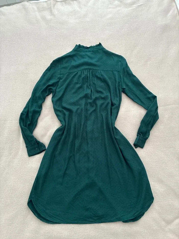 Robe vert foncé à poids noir Kiabi taille 34 en très bon état - photo numéro 12