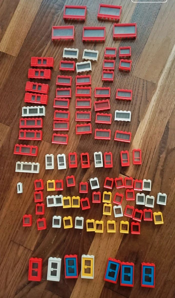 Lot fenêtres lego system vintage