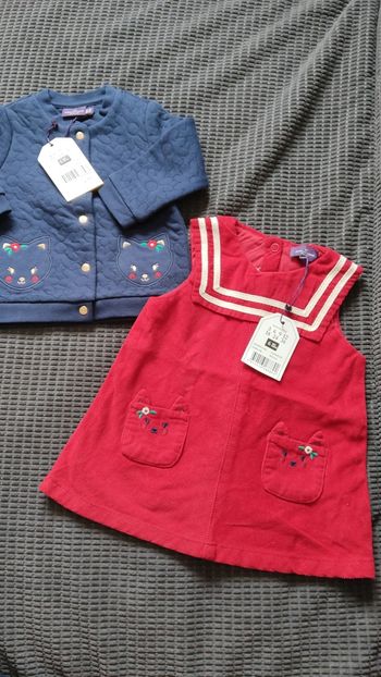 Ensemble bébé fille 6 mois, sergent major