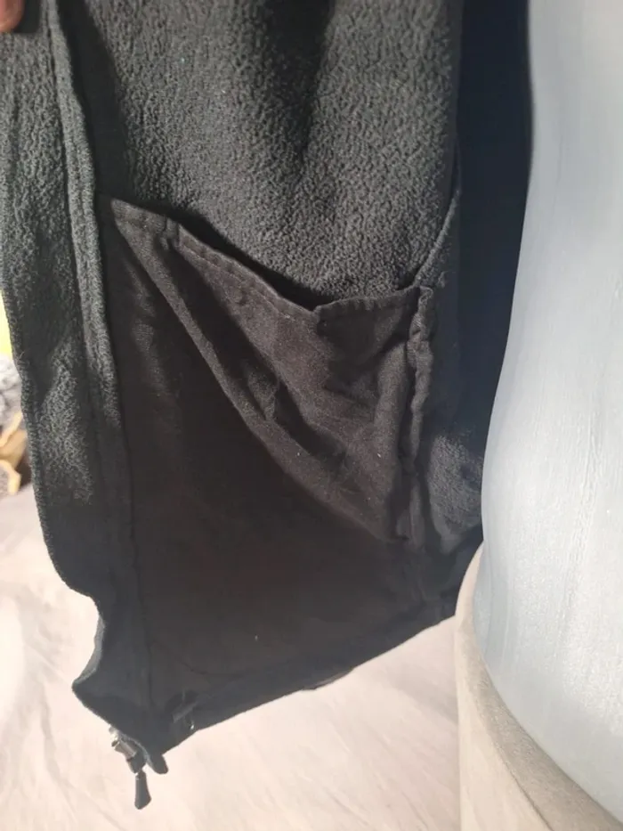 veste The North Face polaire homme zippée noire – Taille S - brodé (606) - photo numéro 7
