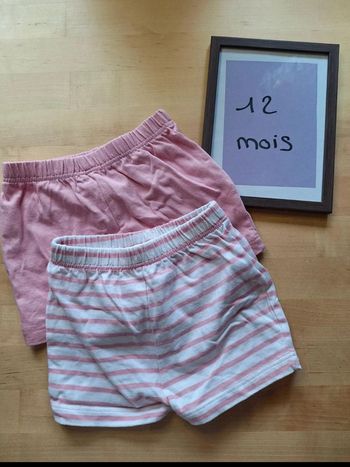 Short pour fille taille 12mois marque tex basic très bon état