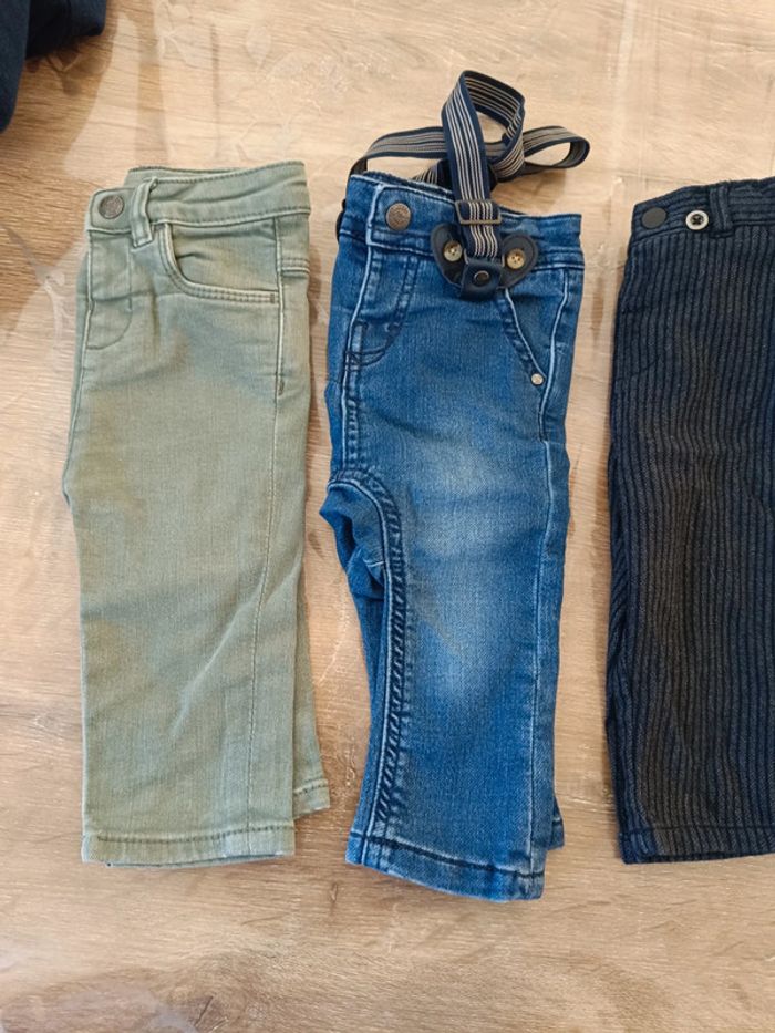 Lot pantalons garçon 9 mois - photo numéro 2