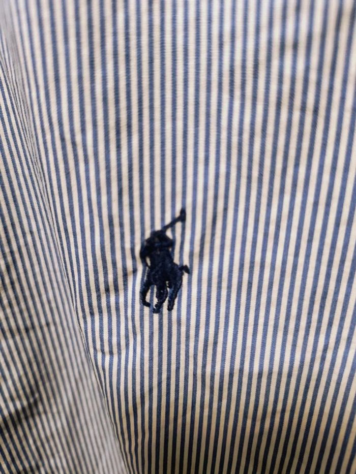 Chemise Ralph Lauren rayée bleue et blanche – Taille XL (équivalent L/XL EU) - photo numéro 4