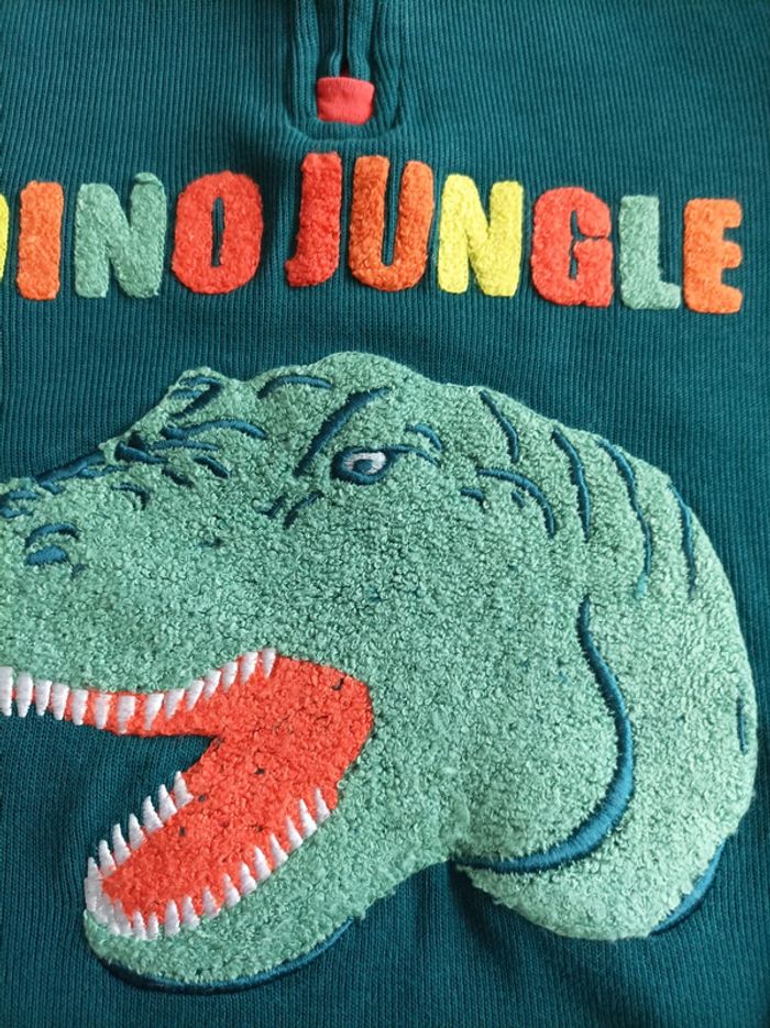 Pull col zippé sergent major 10 ans dino - photo numéro 2